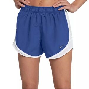 NWT Nike Women's Blue and White Tempo Running Shorts